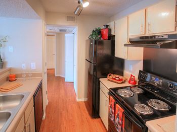 Upgraded kitchen appliances at top rated apartments north Irving Texas
